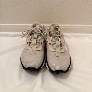 Nike Air Max Beige and Red Sneakers